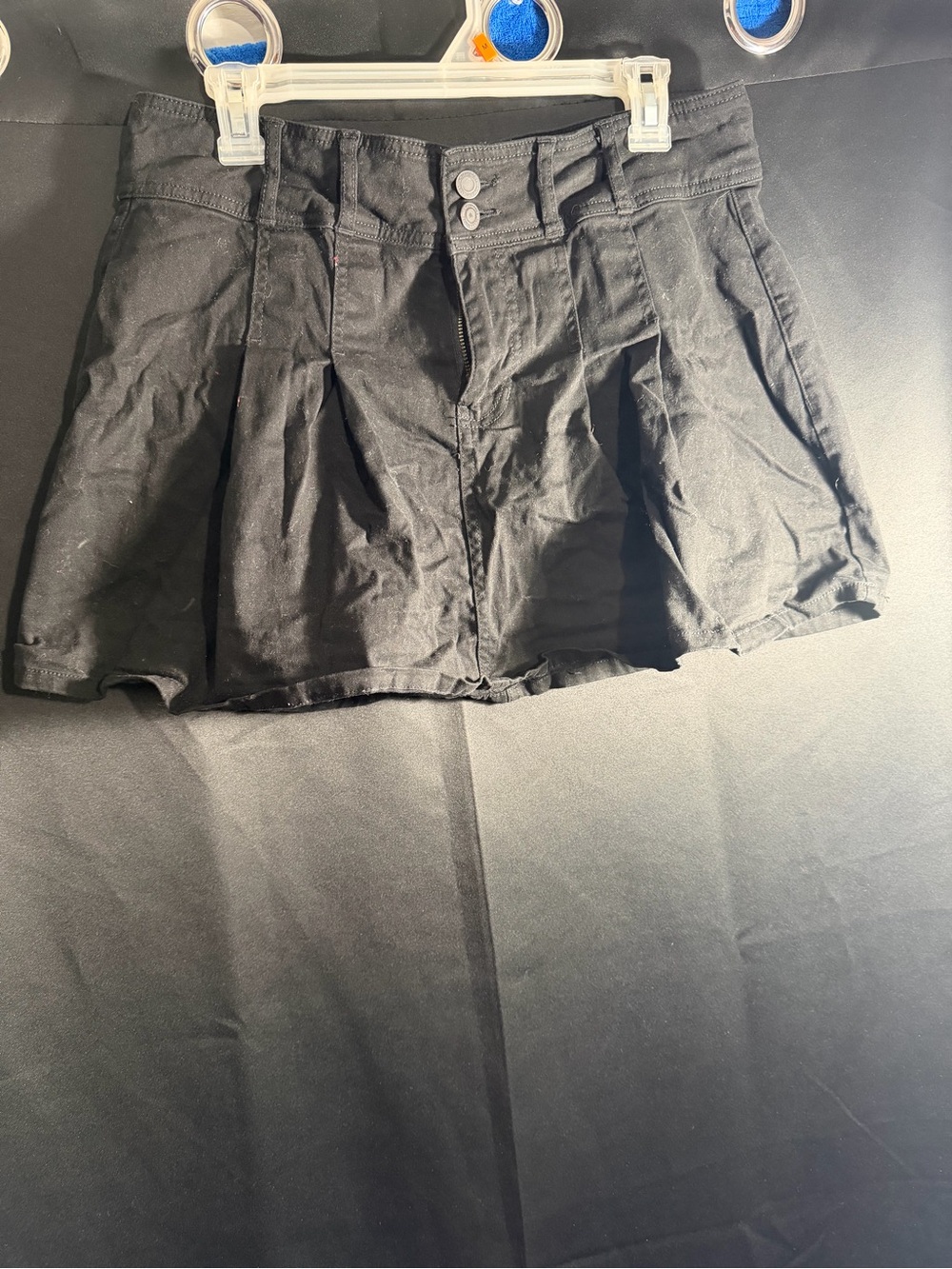 No Boundaries Black Pleated Mini Skort